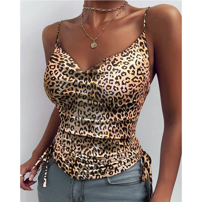 Spaghetti Strap Tops V-neck Camisole Shirts Women Summer Clothes - Vivia Velvet